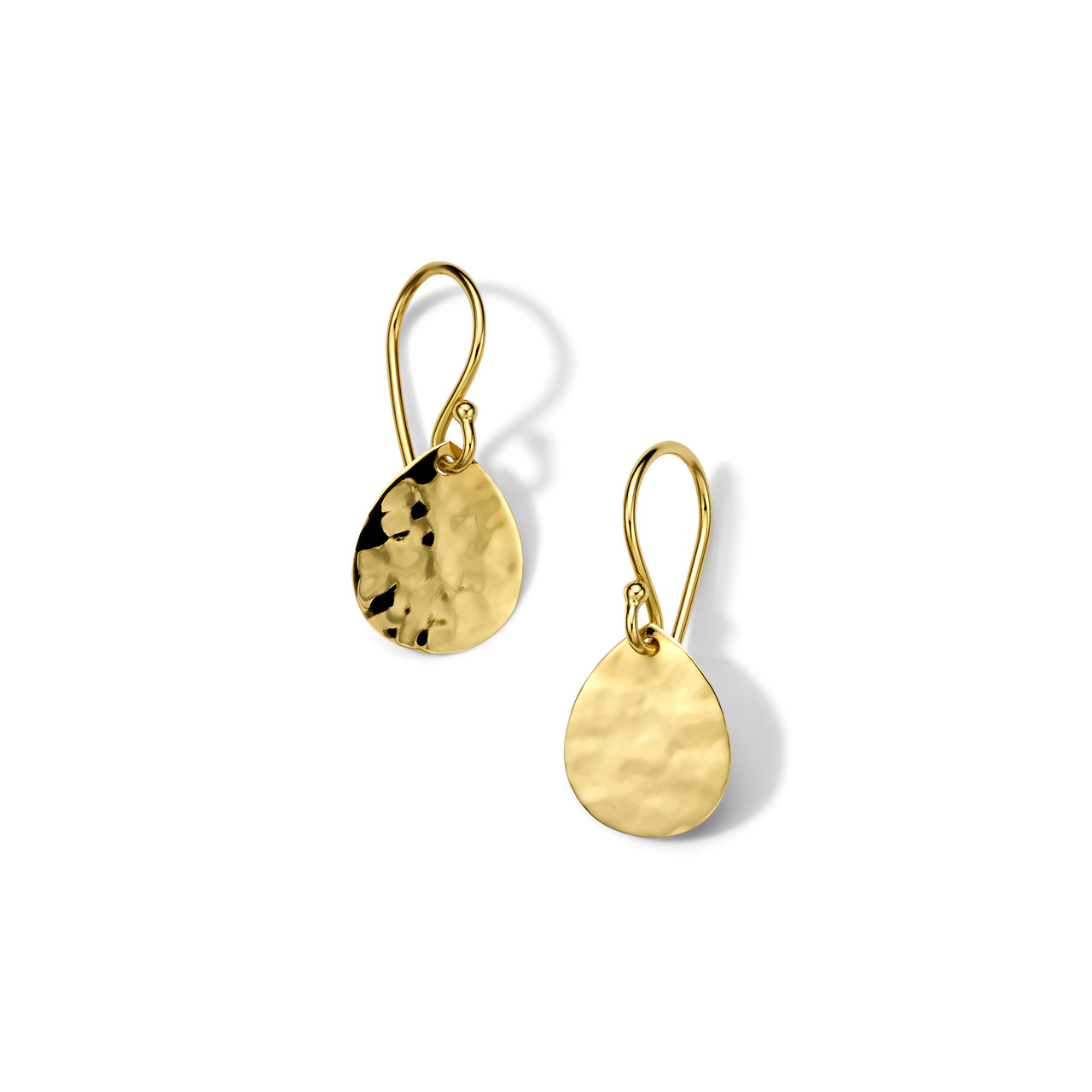 Lauren Hammered Gold Drop Earrings | Ben-Amun Jewelry